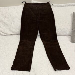 Bebe Chocolate Leather Pants